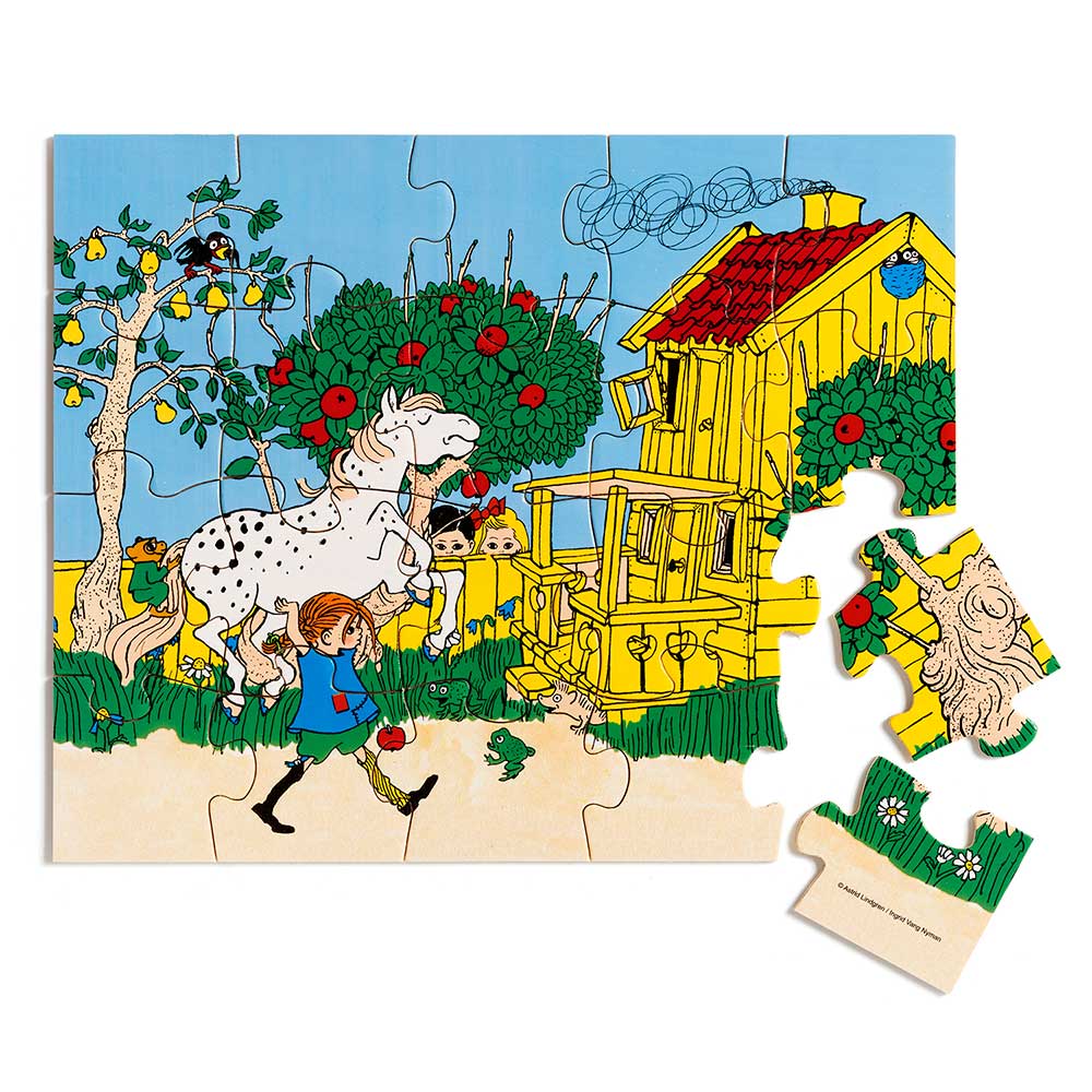 Pippi puslespill i tre 20 brikker