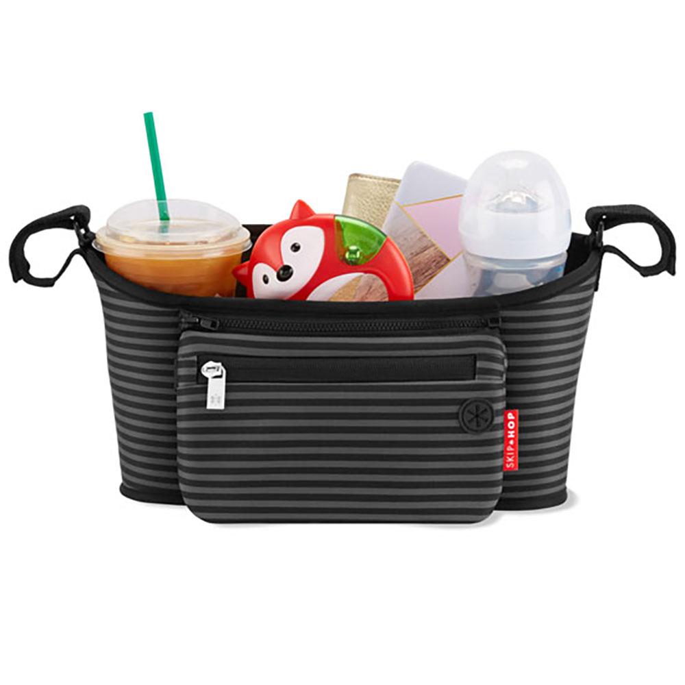 Skip Hop Stroller Organizer svart/grå striper