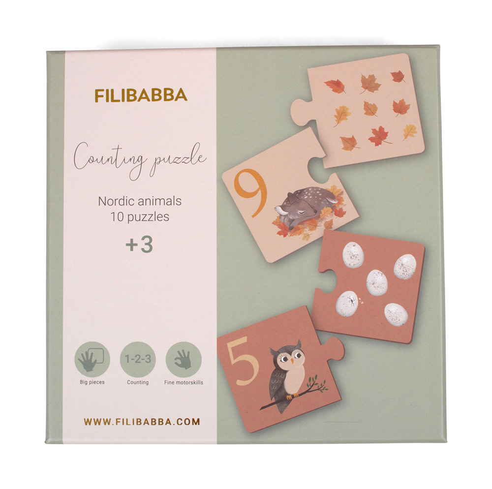  Filibabba Tellepuslespill - Nordiske dyr