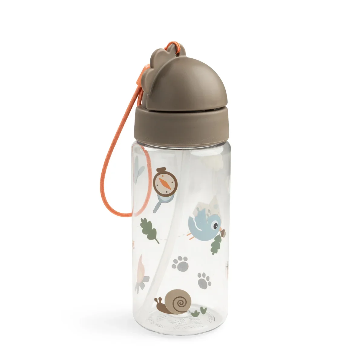 Done by Deer-drikkeflaske med sugerør Tiny Trails Sand 350 ml