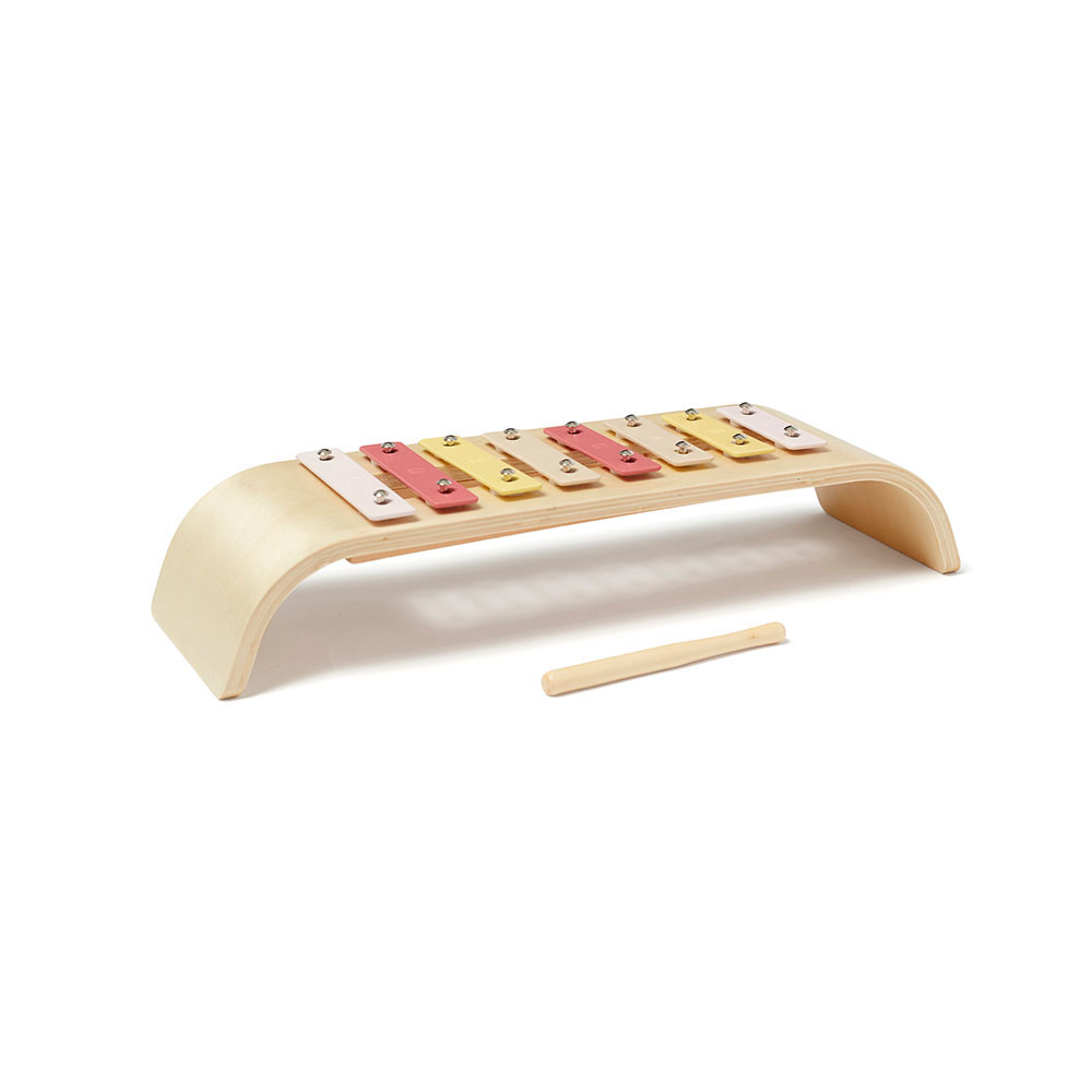 Kids Concept Xylofon kryssfinér rosa multi