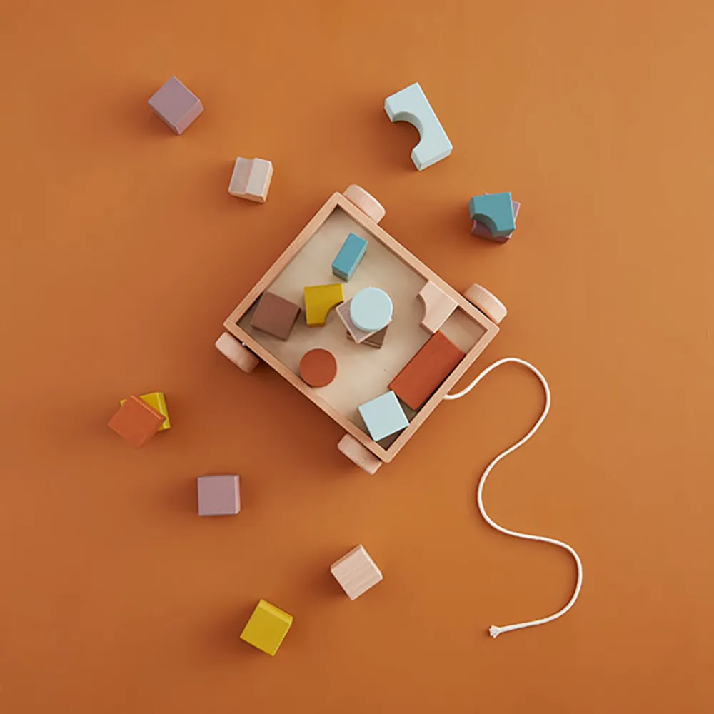 Kids Concept barnevogn med blokker multi NEO