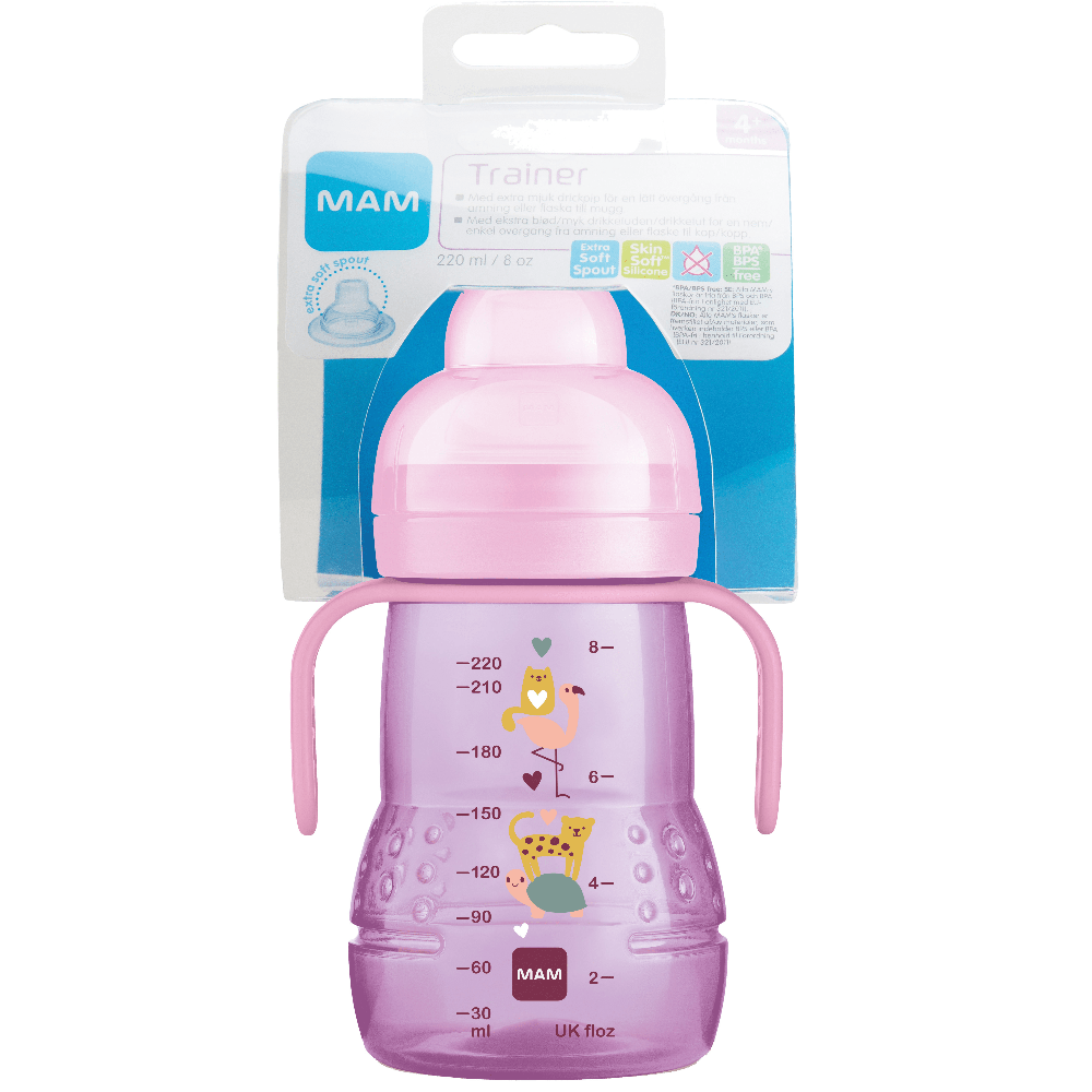 MAM Trainer Baby Bottle Pink