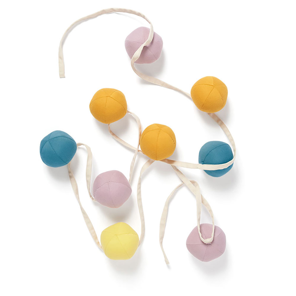 Kids Concept Girlang pomponger lilla multi