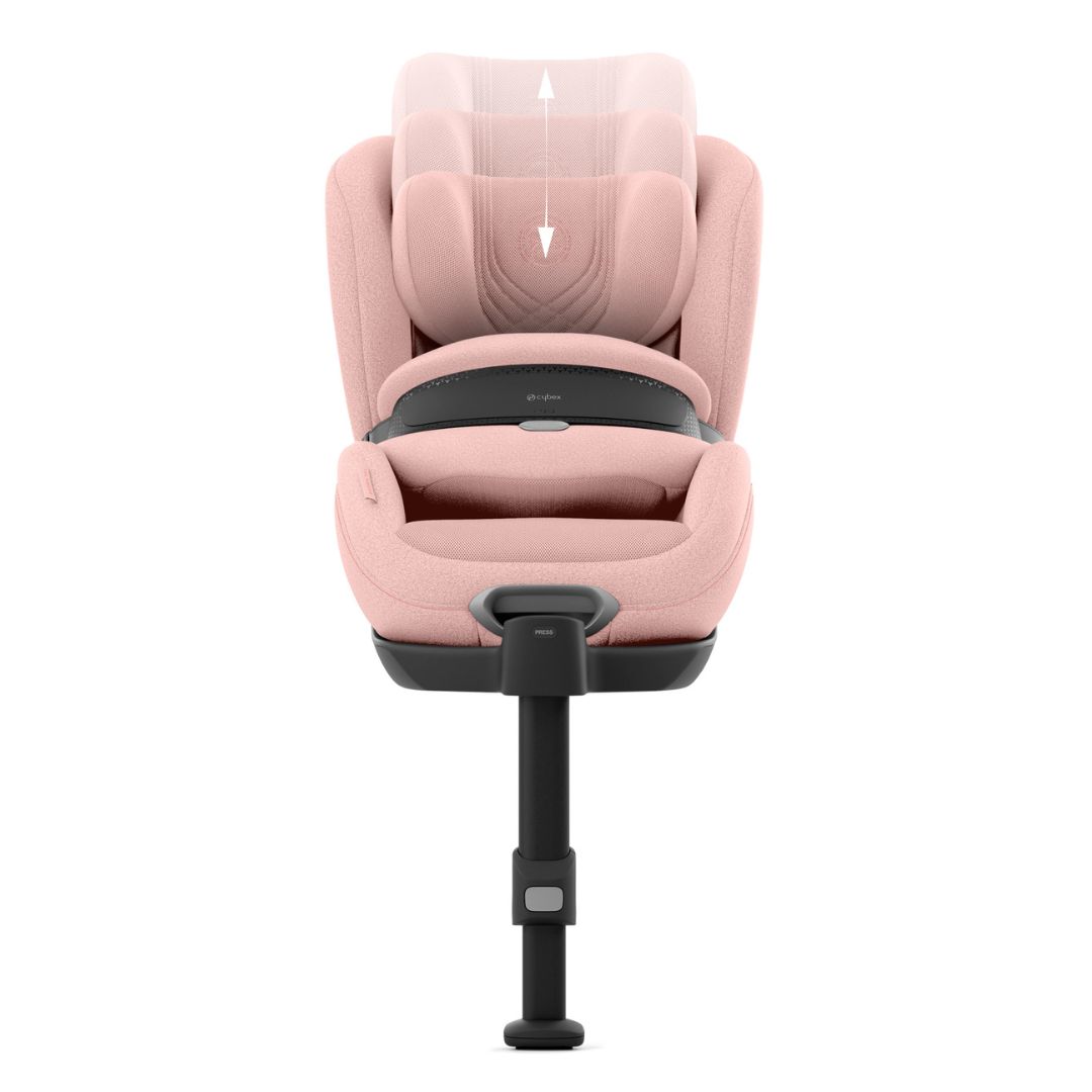 Cybex Anoris T2 bilstol med kollisjonspute i-size Plus Peach Pink