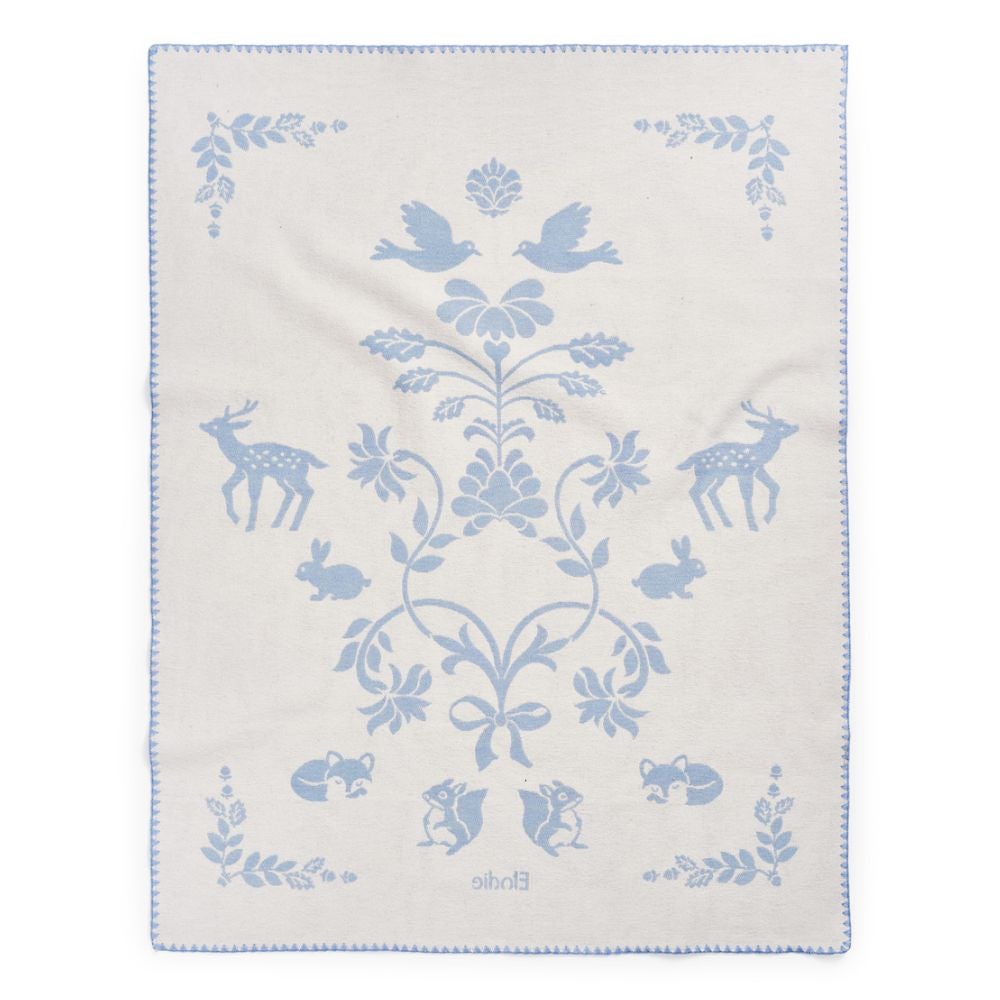Elodie Details Jacquardpledd Blueberry Blue