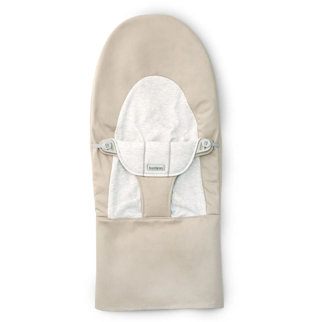 BabyBjörn Stoffsete Balance Soft, Bomull/Jersey, Beige/Grå