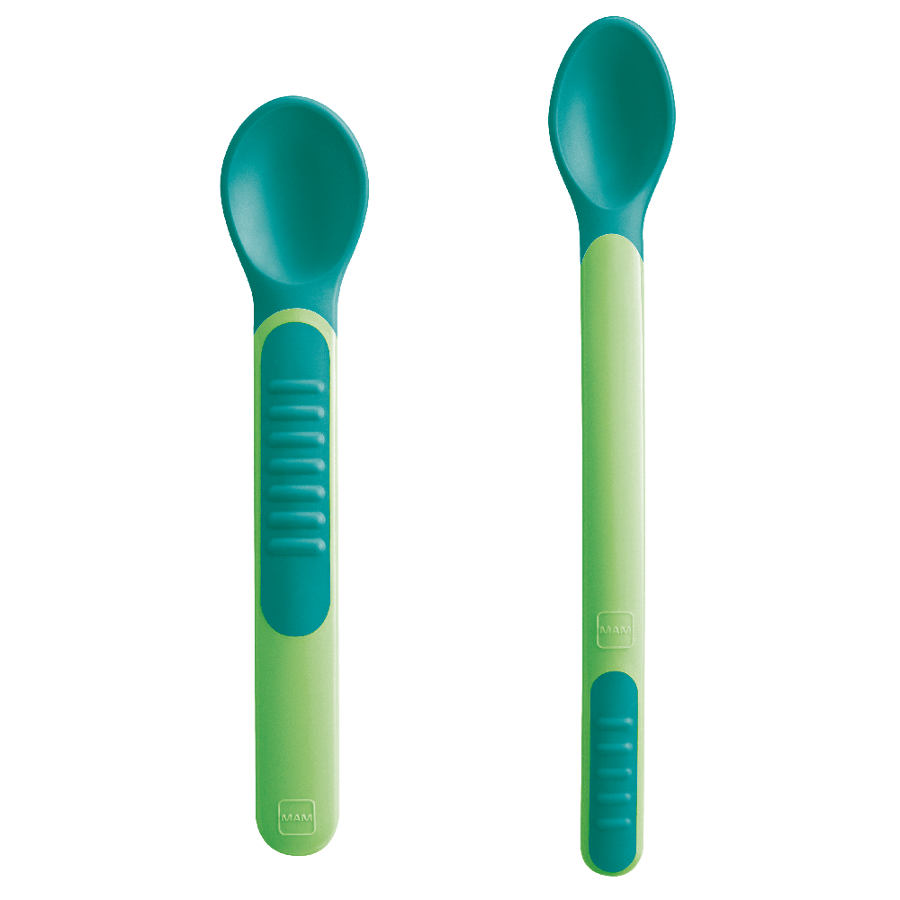 MAM Heat Sensitive Skjeer & Etui 1p Blandede farger