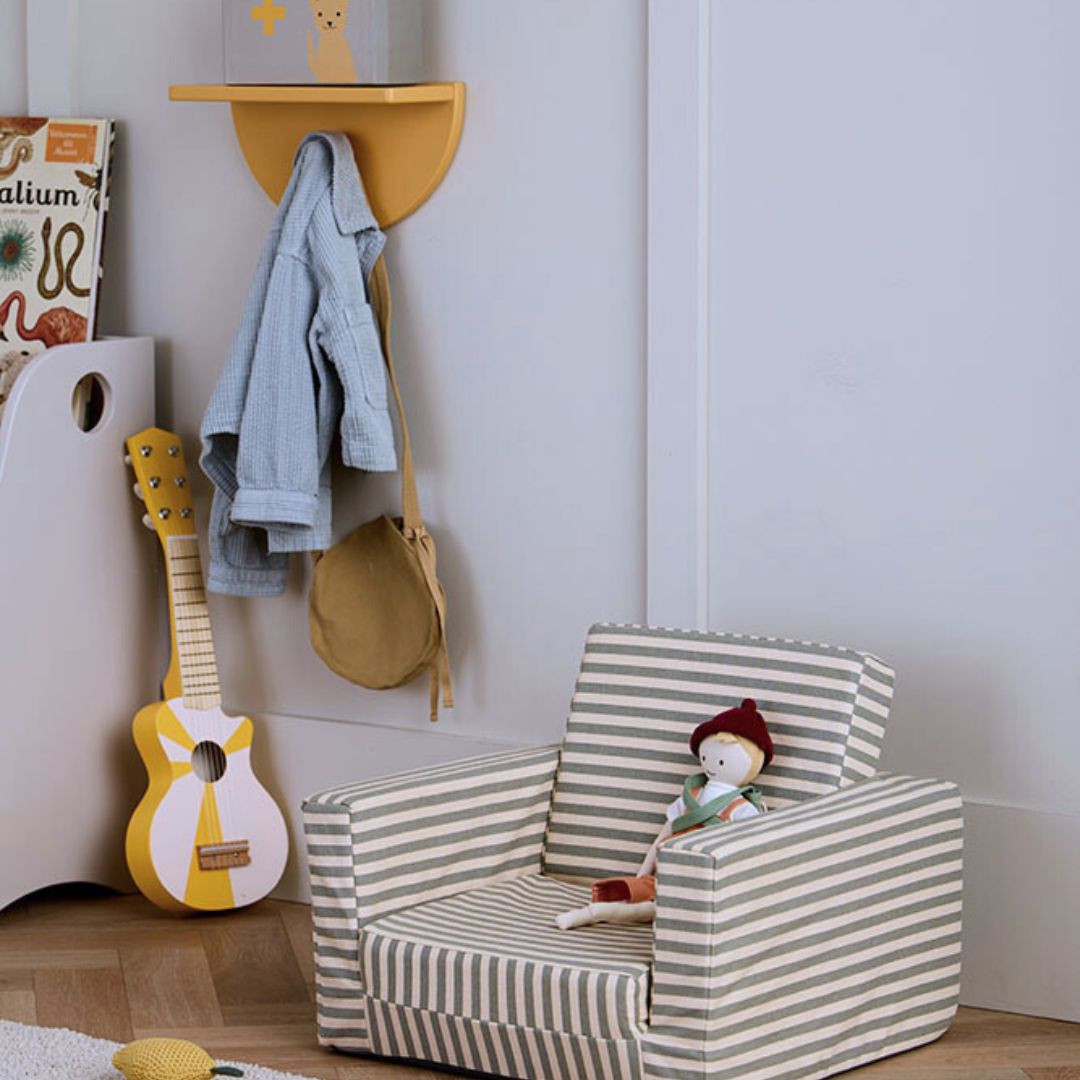 Kids Concept Sammenleggbar Stripet Lenestol