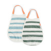 Done by Deer Pull-over smekke 2-pack Stripes Blue/Green