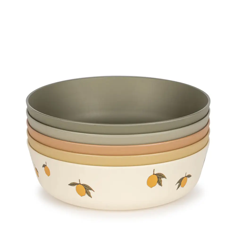 Konges Sløjd 5 Pack Bowl Lemon Mix-One Size