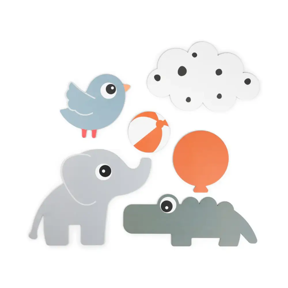 Done by Deer Veggdekorasjon 6 stk Hjortvenner Fargemiks